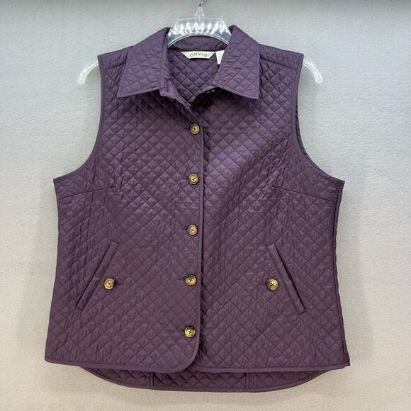 Orvis Jackets & Blazers - Orvis Vest Women's Size L 14/15 Purple Diamond Quilted Vest Gorpcore Trekking